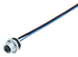 76-0532-1011-00008-0200 - BINDER - 76-0532-1011-00008-0200 - Sensor Cable, M12 Receptacle, Free End, 8 Positions, 200 mm, 7.9 ", 763 Series