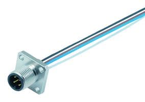 76-0931-0111-00004-0200 - BINDER - 76-0931-0111-00004-0200 - Sensor Cable, M12 Plug, Free End, 4 Positions, 200 mm, 7.9 ", 763 Series