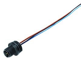 76-4331-0011-00004-0200 - BINDER - 76-4331-0011-00004-0200 - Sensor Cable, M12 Plug, Free End, 4 Positions, 200 mm, 7.9 ", 763 Series