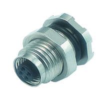 09-3112-81-04 - BINDER - 09-3112-81-04 - Sensor Connector, 707 Series, M5, Female, 4 Positions, PCB Socket, Straight Panel Mount
