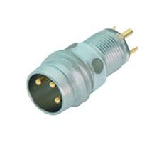 09-3415-00-04 - BINDER - 09-3415-00-04 - Sensor Connector, 768/718 Series, M8, Male, 4 Positions, Solder Pin, Straight Panel Mount