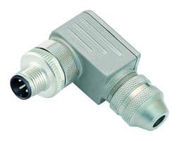 99-1429-822-04 - BINDER - 99-1429-822-04 - Sensor Connector, 713 Series, M12, Male, 4 Positions, Screw Pin, Right Angle Cable Mount