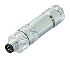 99-3361-100-03 - BINDER - 99-3361-100-03 - Sensor Connector, 768 Series, M8, Male, 3 Positions, Screw Pin, Straight Cable Mount