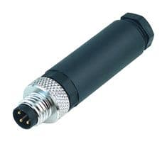 99-3383-100-04 - BINDER - 99-3383-100-04 - Sensor Connector, 768 Series, M8, Male, 4 Positions, Screw Pin, Straight Cable Mount