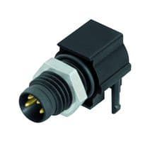 99-3391-282-04 - BINDER - 99-3391-282-04 - Sensor Connector, 768/718 Series, M8, Male, 4 Positions, PCB Pin, Right Angle Panel Mount
