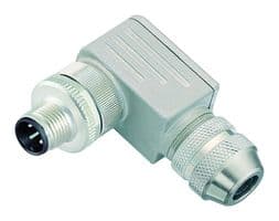 99-3729-820-04 - BINDER - 99-3729-820-04 - Sensor Connector, 825 Series, M12, Male, 4 Positions, Screw Pin, Right Angle Cable Mount