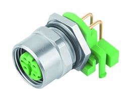 99-3732-202-04 - BINDER - 99-3732-202-04 - Sensor Connector, 825/876 Series, M12, Male, 4 Positions, PCB Pin, Right Angle PCB Mount