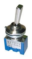 8C1041-Z - NIDEC COMPONENTS - 8C1041-Z - Toggle Switch, (On)-Off-(On), SPDT, Non Illuminated, 8C Series, Panel Mount, 6 A