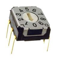 SH-7010MC - NIDEC COMPONENTS - SH-7010MC - Rotary Coded Switch, SH-7000 Series, Surface Mount, 10 Position, 5 VDC, BCD, 100 mA