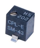 SM-43TW501 - NIDEC COMPONENTS - SM-43TW501 - Trimmer, Multi Turn, RuO2 Cermet, Top Adjust, 500 ohm, Surface Mount, 5 Turns