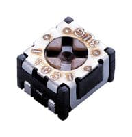 ST-2TA103 - NIDEC COMPONENTS - ST-2TA103 - Trimmer, Single Turn, RuO2 Cermet, Top Adjust, 10 kohm, Surface Mount, 1 Turns