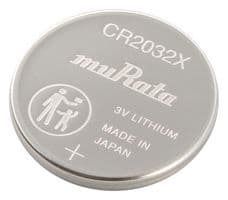 CR2032X - MURATA - CR2032X - Battery, 3 V, Lithium Manganese Dioxide, 220 mAh, Pressure Contact, 1