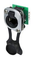 NE8FDH-C5E-TOP - NEUTRIK - NE8FDH-C5E-TOP - Modular Connector, RJ45 Jack, 1 x 1 (Port), 8P8C, Cat5e, IP65, Panel Mount