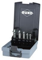 102791RO - RUKO - 102791RO - Drill Bit Set, Countersinker, HSS, 6.3 mm - 25 mm Range, 5 Piece
