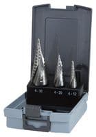101026ERO - RUKO - 101026ERO - STEP DRILL SET 3 PCS NEW GENARATION