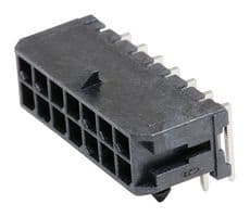 43045-1401 - MOLEX - 43045-1401 - Pin Header, Wire-to-Board, 3 mm, 2 Rows, 14 Contacts, Through Hole Right Angle