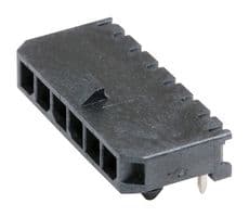 43650-0601 - MOLEX - 43650-0601 - Pin Header, Wire-to-Board, 3 mm, 1 Rows, 6 Contacts, Through Hole Right Angle