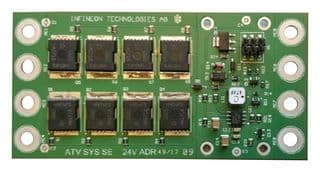 24VBATTSWITCHDEMOTOBO1 - INFINEON - 24VBATTSWITCHDEMOTOBO1 - Evaluation Board, 24V ADR Switch Demonstration Board, Automotive