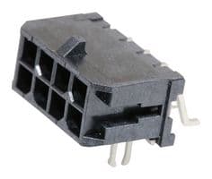 43045-0808 - MOLEX - 43045-0808 - Pin Header, Wire-to-Board, 3 mm, 2 Rows, 8 Contacts, Surface Mount Right Angle