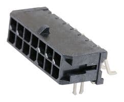 43045-1407 - MOLEX - 43045-1407 - Pin Header, Wire-to-Board, 3 mm, 2 Rows, 14 Contacts, Surface Mount Right Angle