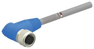 T4161420008-003 - TE CONNECTIVITY - T4161420008-003 - Sensor Cable, 90° M12 Plug, Free End, 8 Positions, 1.5 m, 4.9 ft, T416 Series