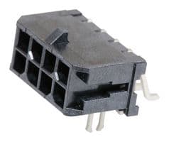 43045-0806 - MOLEX - 43045-0806 - Pin Header, Wire-to-Board, 3 mm, 2 Rows, 8 Contacts, Surface Mount Right Angle