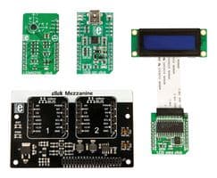 AES-ACC-U96-ME-SK - AVNET - AES-ACC-U96-ME-SK - Development Kit, 96Boards Click Mezzanine Starter Kit, LS Mezzanine Board, 3 x Click Boards