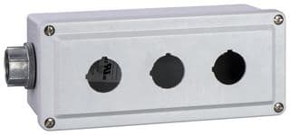 9001KY3 - SCHNEIDER ELECTRIC - 9001KY3 - Control Station Enclosure, 30mm, Aluminium, 3 Holes, 30 mm, Grey, 177.8 mm, 90 mm