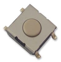B3FS-1002P - OMRON ELECTRONIC COMPONENTS - B3FS-1002P - Tactile Switch, B3FS Series, Top Actuated, Surface Mount, Round Button, 150 gf, 50mA at 24VDC