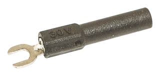 BU-30211A-0. - MUELLER ELECTRIC - BU-30211A-0. - Test Accessory, Insulated, Spade Terminal to 4mm Banana Jack