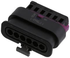 1-1718646-1 - TE CONNECTIVITY - 1-1718646-1 - Automotive Connector Housing, MCON, Receptacle, 6 Ways, AMP MCON Series Socket Contacts