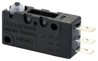 V15W2-EZ100-W2 - HONEYWELL - V15W2-EZ100-W2 - Microswitch, Snap Action, Pin Plunger, SPDT, Quick Connect, 5 A