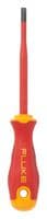 ISLS8 - FLUKE - ISLS8 - Screwdriver, Slotted, Insulated, VDE, 1000 V, 0.25 " Tip, 5 " Blade Length, 4.17 " Handle Length