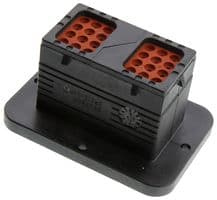 DRC12-24PA - DEUTSCH - TE CONNECTIVITY - DRC12-24PA - Automotive Connector Housing, DRC, Receptacle, 24 Ways, AMP DRC Series Size 16 Socket Contacts