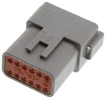DT04-12PA-C015 - DEUTSCH - TE CONNECTIVITY - DT04-12PA-C015 - Automotive Connector Housing, DT, Receptacle, 12 Ways, AMP DT Series Size 16 Pin Contacts