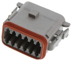 DT06-12SA-P012 - DEUTSCH - TE CONNECTIVITY - DT06-12SA-P012 - Automotive Connector Housing, DT, Plug, 12 Ways, AMP DT Series Size 16 Socket Contacts