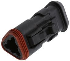 DT06-3S-EP11 - DEUTSCH - TE CONNECTIVITY - DT06-3S-EP11 - Automotive Connector Housing, DT, Plug, 3 Ways, AMP DT Series Size 16 Socket Contacts