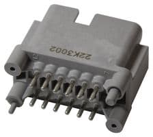 DTF15-12PA - DEUTSCH - TE CONNECTIVITY - DTF15-12PA - Automotive Connector, DTF Series, Straight Receptacle, 12 Contacts, PCB Pin