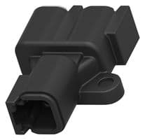 DTM04-2P-P007 - DEUTSCH - TE CONNECTIVITY - DTM04-2P-P007 - Automotive Connector Housing, DTM, Receptacle, 2 Ways, AMP DTM Series Size 20 Pin Contacts