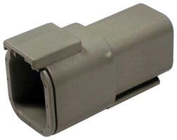 DTM04-6P - DEUTSCH - TE CONNECTIVITY - DTM04-6P - Automotive Connector Housing, DTM, Receptacle, 6 Ways, AMP DTM Series Size 20 Pin Contacts