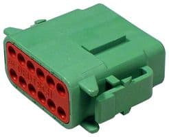 DTM06-12SC - DEUTSCH - TE CONNECTIVITY - DTM06-12SC - Automotive Connector Housing, DTM, Plug, 12 Ways, AMP DTM Series Size 20 Socket Contacts