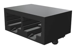 43223-8122 - MOLEX - 43223-8122 - Modular Connector, RJ45 Jack, 1 x 2 (Ganged), 8P8C, Cat3, Through Hole Mount