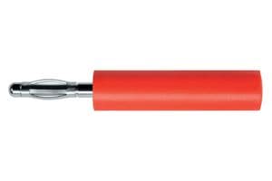 A 20-40 S NI / RT - SCHUTZINGER - A 20-40 S NI / RT - Banana Test Connector, Plug, Cable Mount, 10 A, 70 VDC, Nickel Plated Contacts, Red