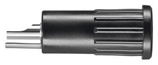 BRBU 7924 L NI / SW - SCHUTZINGER - BRBU 7924 L NI / SW - Banana Test Connector, Jack, Panel Mount, 16 A, 60 VDC, Nickel Plated Contacts, Black