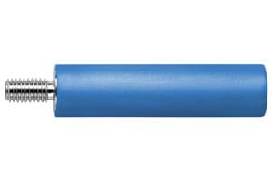 BU 2240 S NI / BL - SCHUTZINGER - BU 2240 S NI / BL - Banana Test Connector, Jack, Panel Mount, 32 A, 1 kV, Nickel Plated Contacts, Blue