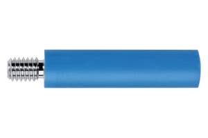 BU 2244 S NI / BL - SCHUTZINGER - BU 2244 S NI / BL - Banana Test Connector, Jack, Panel Mount, 32 A, 1 kV, Nickel Plated Contacts, Blue