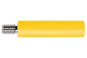 BU 2244 S NI / GE - SCHUTZINGER - BU 2244 S NI / GE - Banana Test Connector, Jack, Panel Mount, 32 A, 1 kV, Nickel Plated Contacts, Yellow