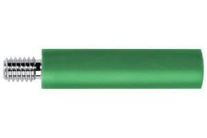 BU 2244 S NI / GN - SCHUTZINGER - BU 2244 S NI / GN - Banana Test Connector, Jack, Panel Mount, 32 A, 1 kV, Nickel Plated Contacts, Green