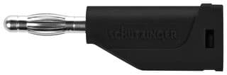 FK 15 L NI / 1 / SW - SCHUTZINGER - FK 15 L NI / 1 / SW - Banana Test Connector, Plug, Cable Mount, 16 A, 70 VDC, Nickel Plated Contacts, Black