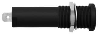HSEB 3125 L NI / SW - SCHUTZINGER - HSEB 3125 L NI / SW - Banana Test Connector, Jack, Panel Mount, 16 A, 1 kV, Nickel Plated Contacts, Black